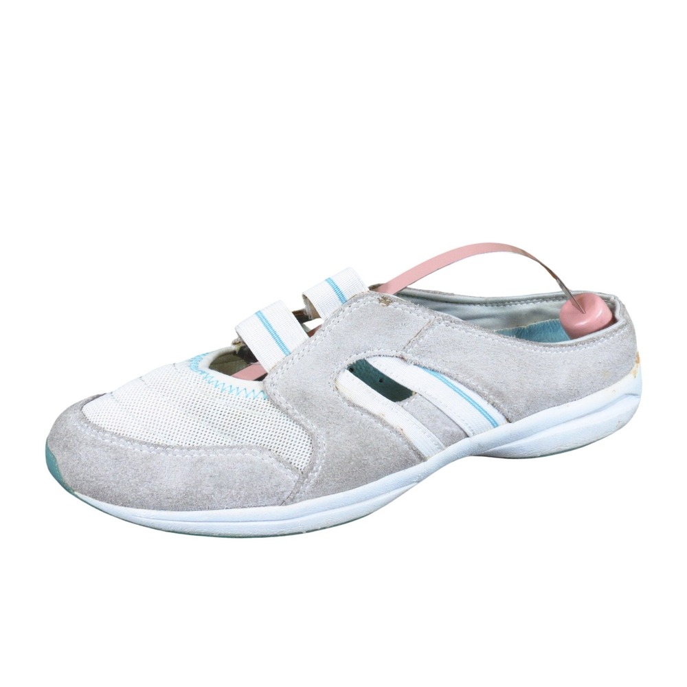 Easy Spirit Up To Speed Women Walking Mule Clogs Size 8 Casual Sporty Gray Mesh